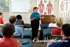 Курсы по массажу. Проведение теоретической части
