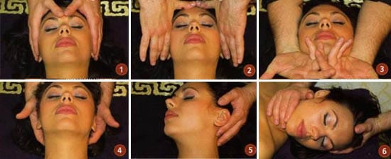 Этап 1. Массаж головы